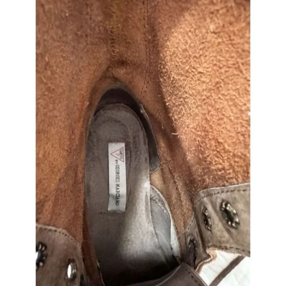 Vintage Guess Nubuck Boots Size 6‎ Tan